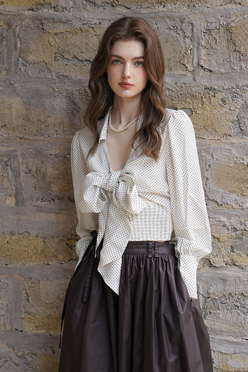 Tie Bow Vintage Blouse