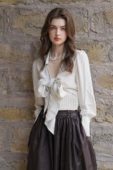 Tie Bow Vintage Blouse