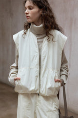 Pleated Flower-Bud Vest