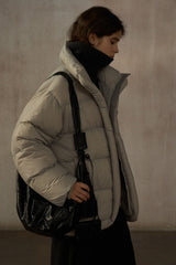 Soft Stand Collar Puffer Jacket