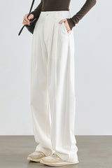 High-Waist Wide-Leg Suit Pants