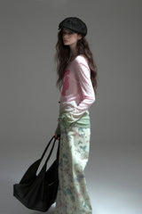 Gradient Print Long Sleeve T-Shirt
