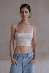 Geometric Knit Bandeau Top