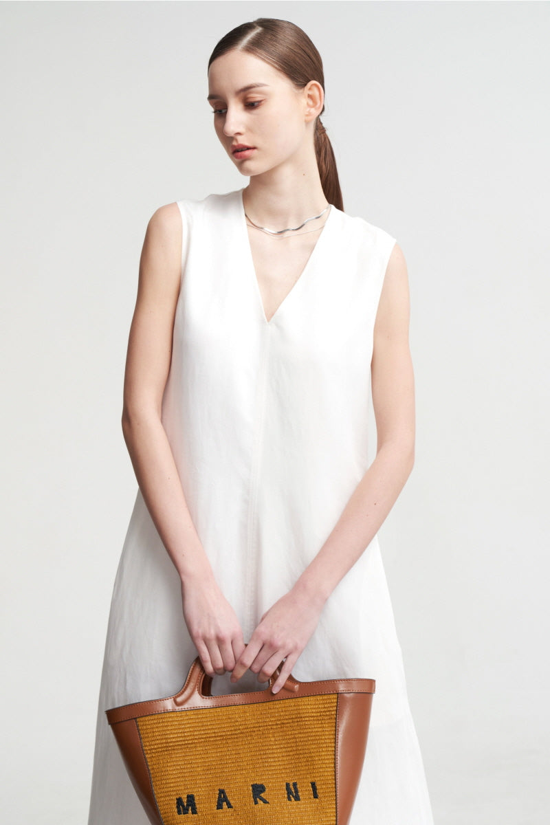 V-Neck Sleeveless Maxi Dress