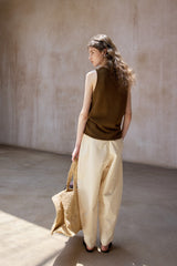 Curved Sickle Loose Pants
