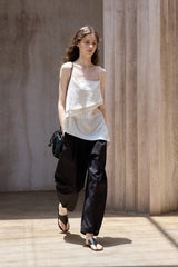 Curved Sickle Loose Pants