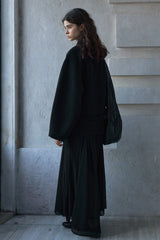 Reversible Tweed Long Coat