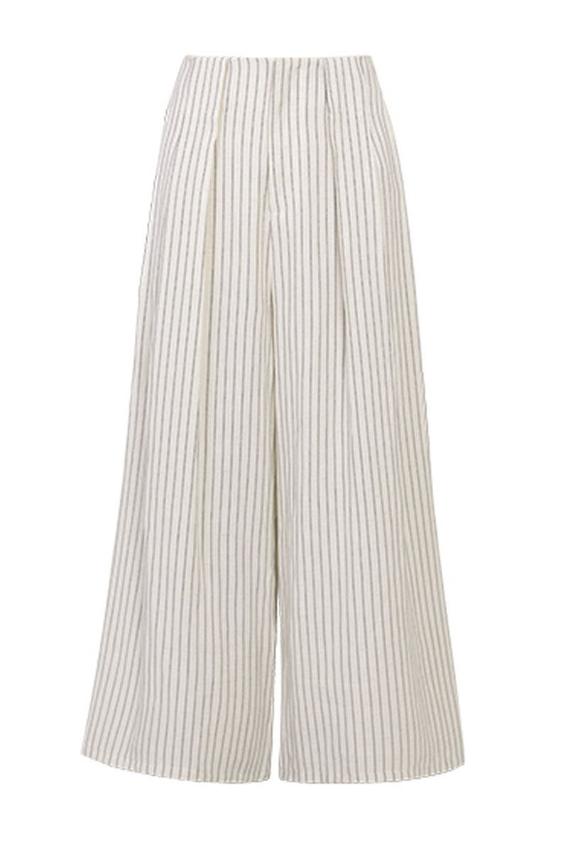 Wide-Leg Stripe Pants