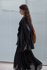Waist-Tucked Vintage Loose Jacket