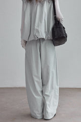 Curved-Scimitar Relaxed Pants