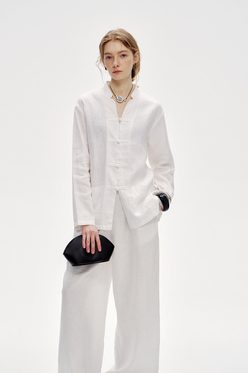 Lazy Wide-Leg Mop Pants