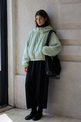 Simple Silhouette Hooded Jacket