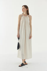 Halterneck A-Line Slip Dress