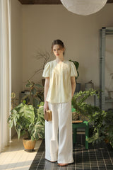 Pleated High Waist Wide Leg Pants