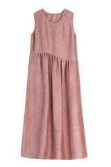 Embroidered Side-Slit Loose Dress