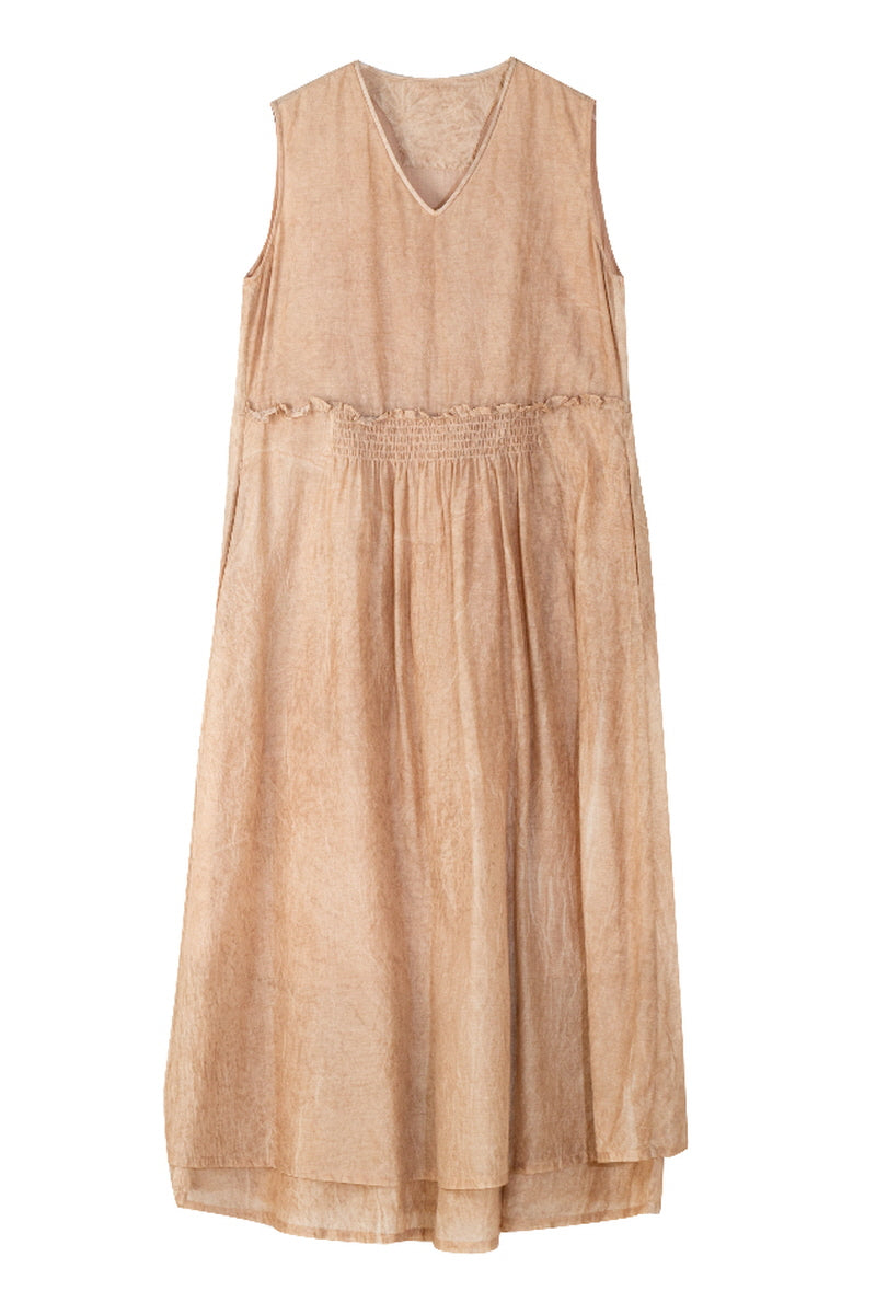 Lazy Sleeveless Loose Long Dress