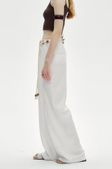 High-Waisted Wide-Leg Floor-Mopping Pants