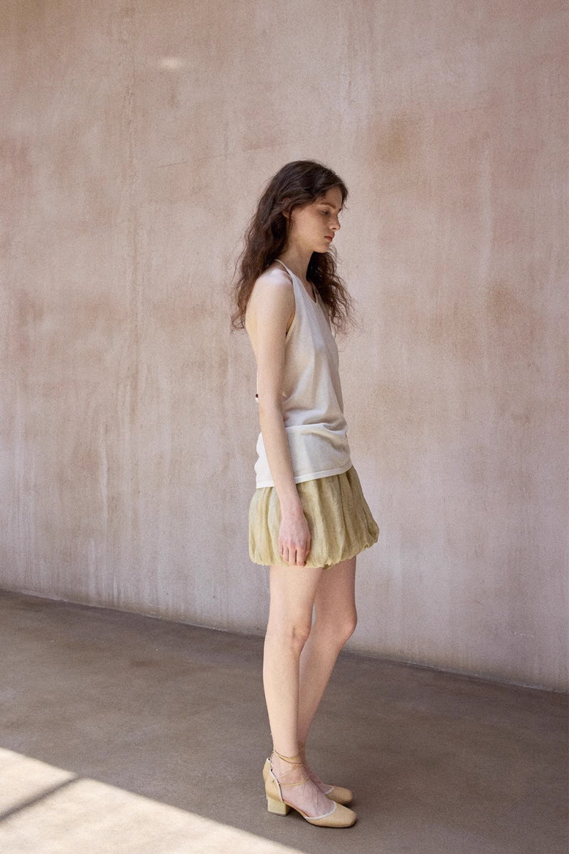 Pleated Bubble Shorts