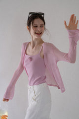 Sweet Temperament Two-Piece Cardigan Set