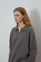 Classic V-Neck Knit Sweater