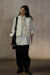 Quilted Boxy Down Vest