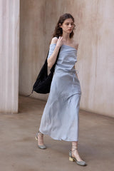 One-Shoulder Bandeau Long Dress