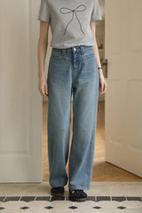 High Waist Straight Casual Pants