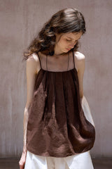 Pleated Backless Holiday Top