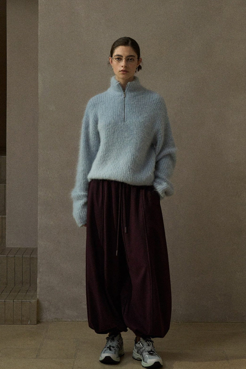 Half-Zip Turtleneck Sweater