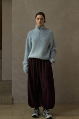 Half-Zip Turtleneck Sweater