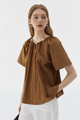 Beaded Raglan Sleeve Top