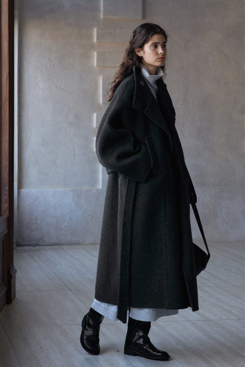 Stand-Up Collar Reversible Tweed Jacket