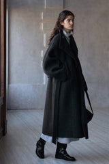 Stand-Up Collar Reversible Tweed Jacket