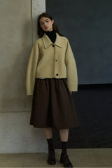 Truncated Lapel Raglan Jacket