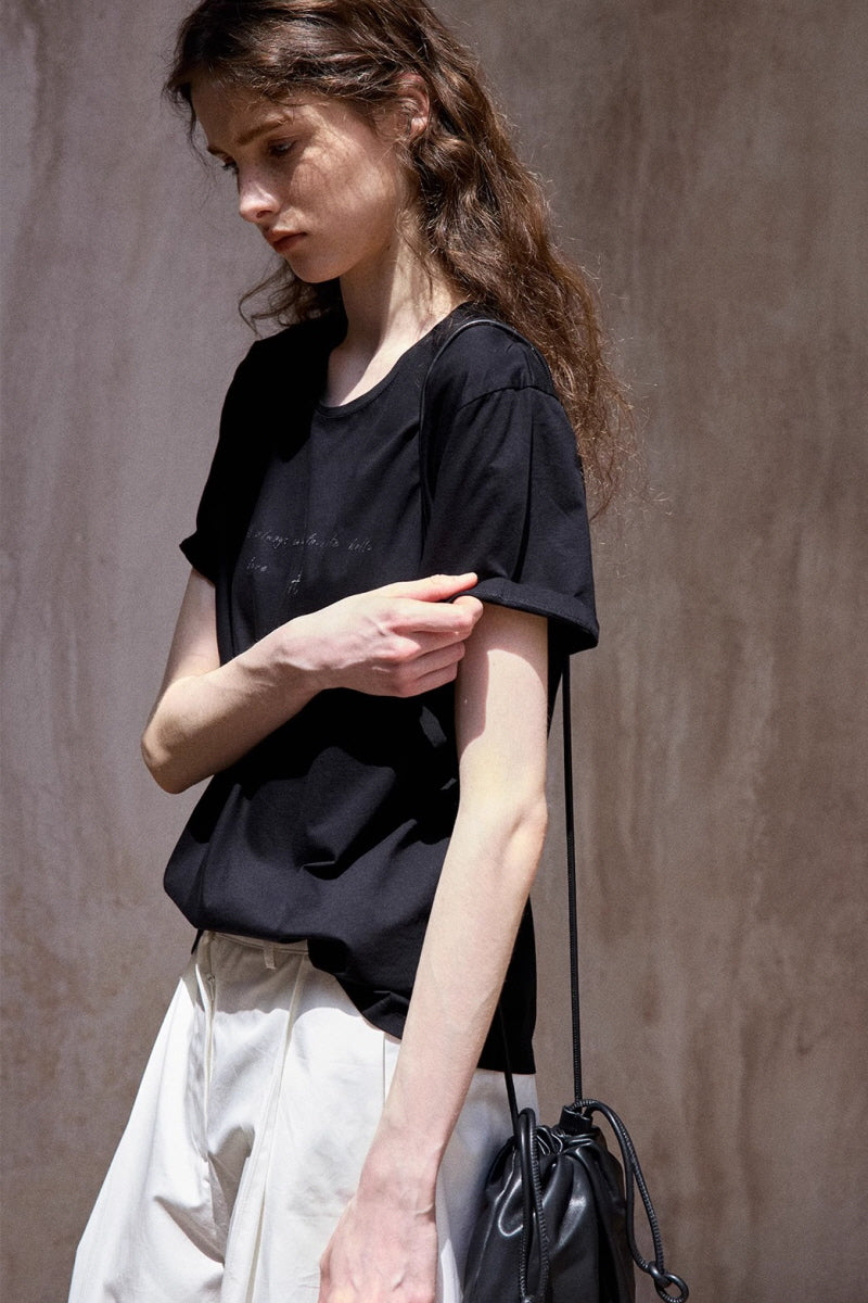 Casual Graphic Loose Half Sleeve Tee