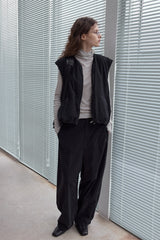 Semi-Turtleneck Knitted Sweater