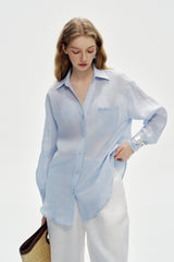 Slouchy Embroidered Pocket Shirt