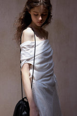 One-Shoulder Bandeau Long Dress
