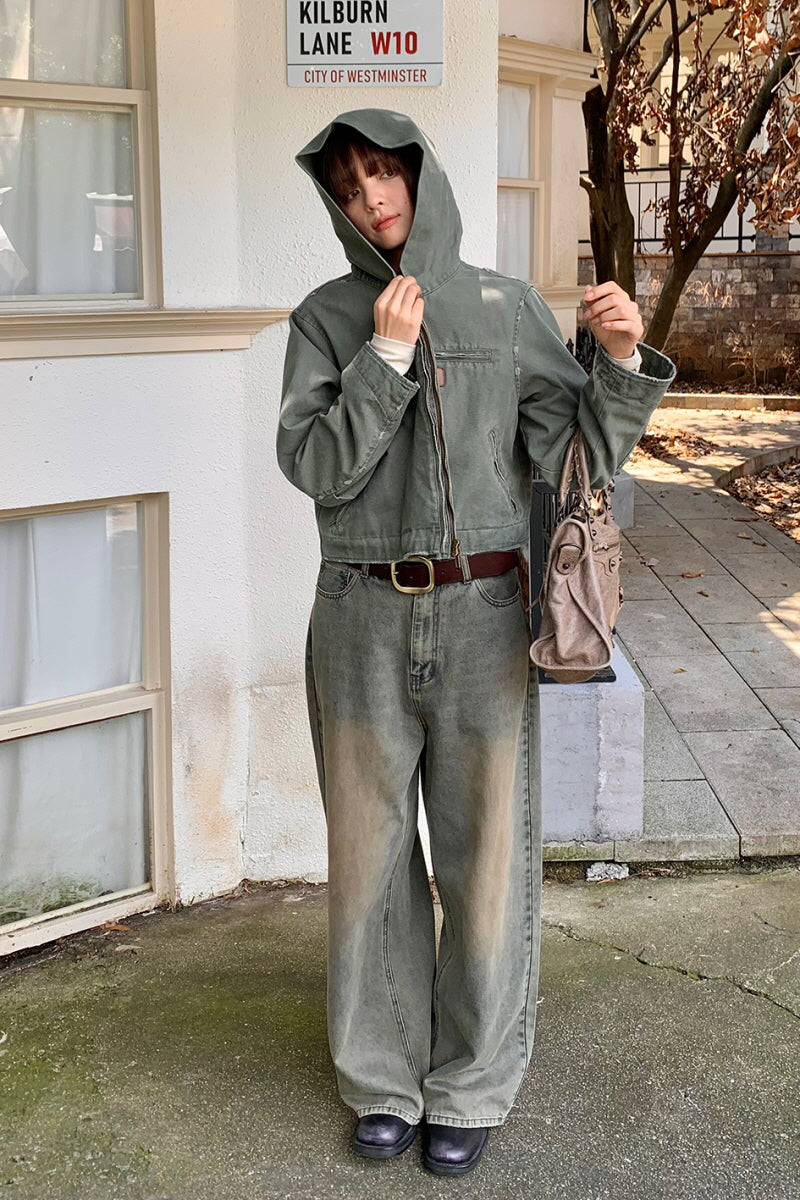 Vintage Wash Workwear Jacket