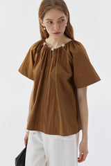 Beaded Raglan Sleeve Top