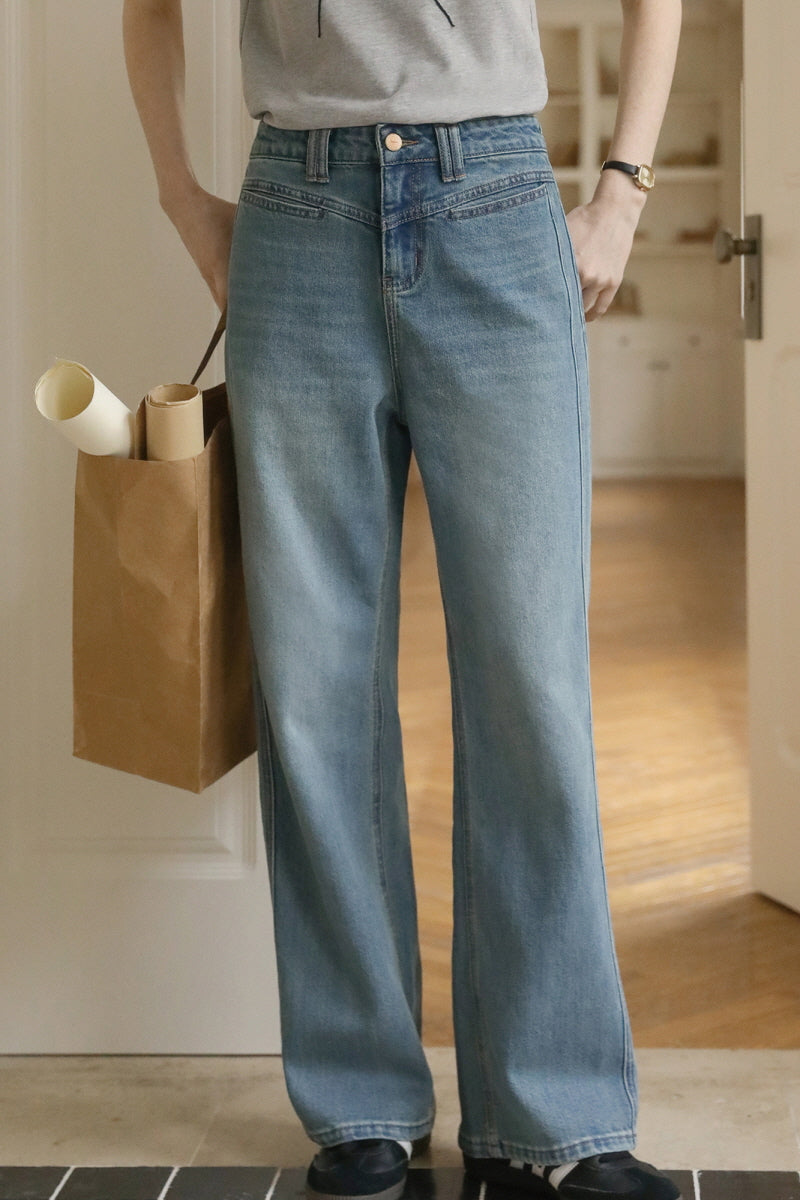 High Waist Straight Casual Pants