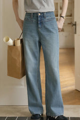High Waist Straight Casual Pants