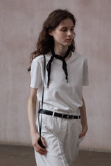 Round Neck Flutter Sleeve T-Shirt