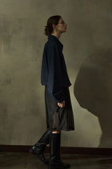 Low-Waisted Sheer Simple Skirt