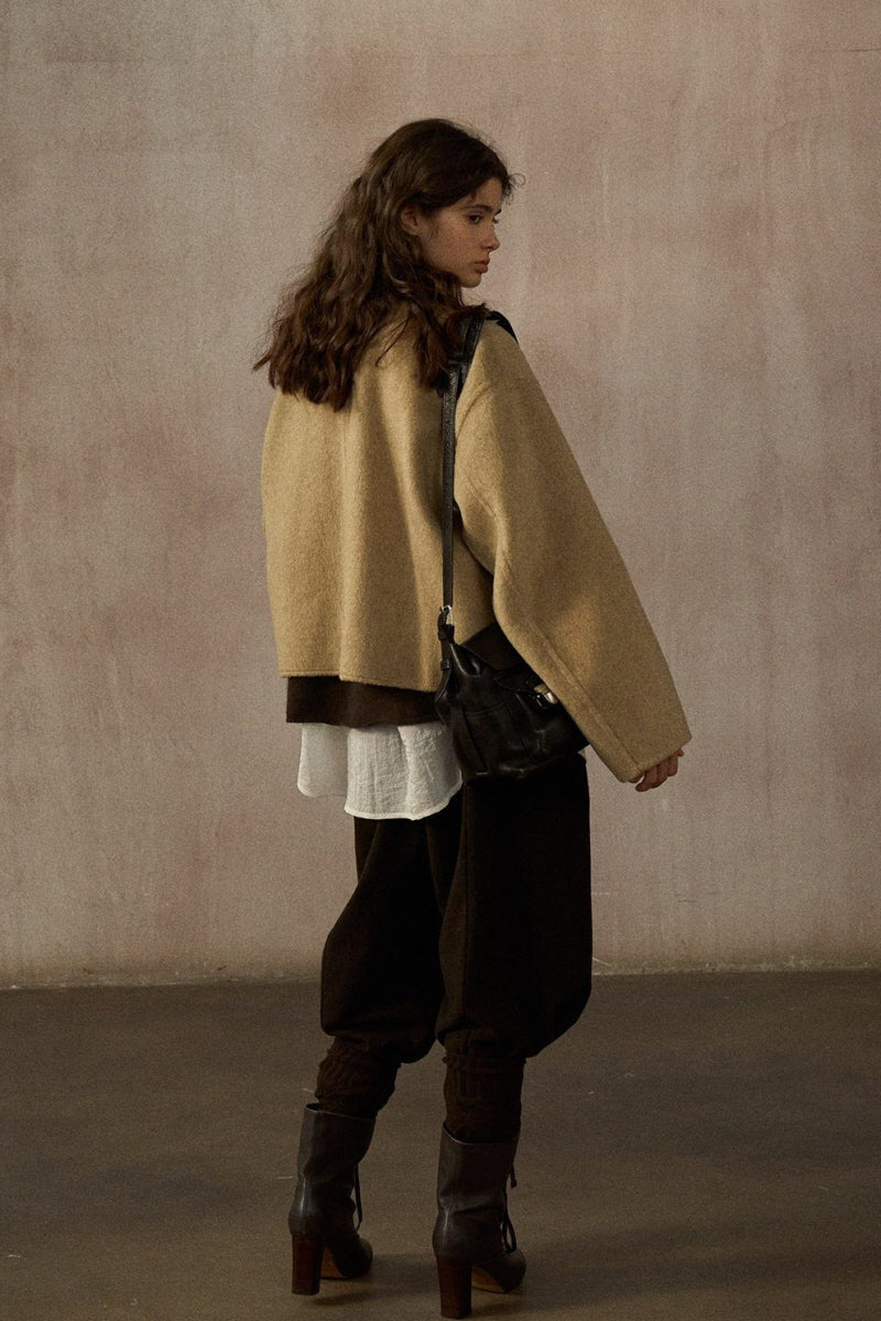 Cocoon Cropped Reversible Jacket