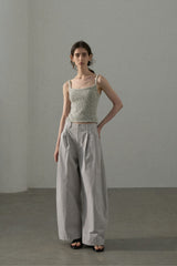 Curved Loose Slacks