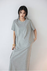 Lazy Straight Loose Long Dress