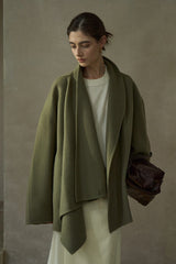 Loose Collar Short Jacket