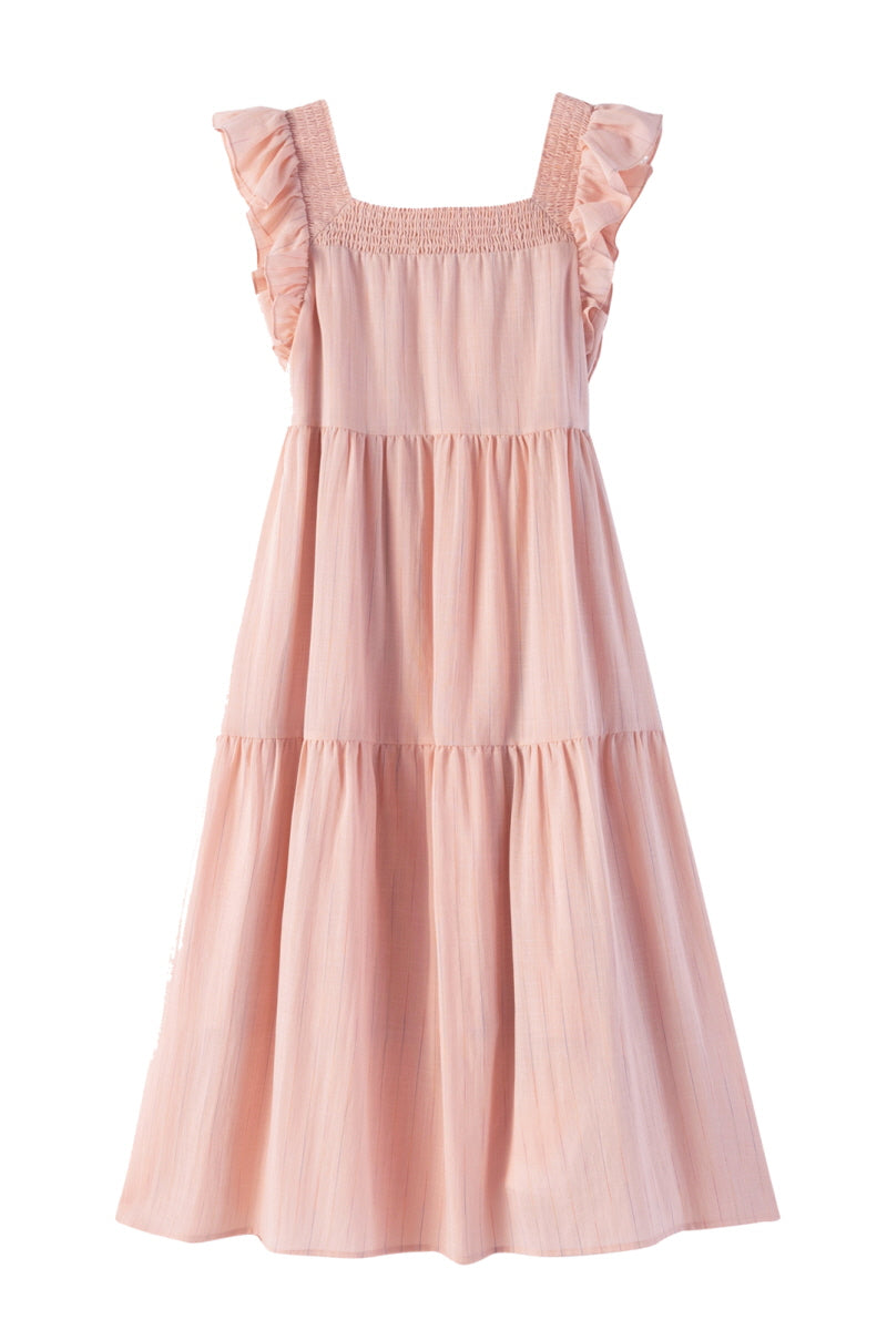 Lazy Fly Sleeve Cake Dress