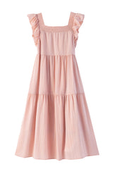 Lazy Fly Sleeve Cake Dress